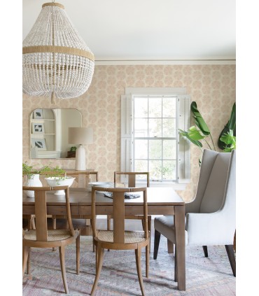 4071-71026 - Sea Biscuit Peach Sand Dollar Wallpaper-Blue Heron