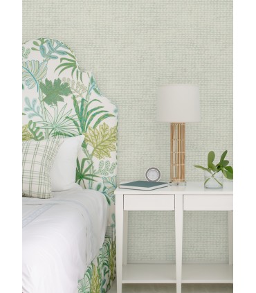 4071-71032 - Wellen Aqua Abstract Rope Wallpaper-Blue Heron