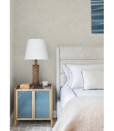 4071-71031 - Wellen Light Grey Abstract Rope Wallpaper-Blue Heron