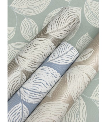 EV3923 - Contoured Leaves Wallpaper-Candice Olson