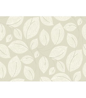 EV3923 - Contoured Leaves Wallpaper-Candice Olson