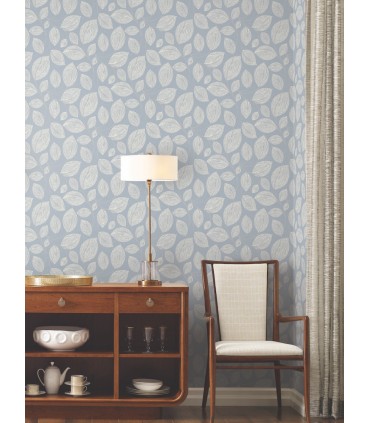 EV3925 - Contoured Leaves Wallpaper-Candice Olson