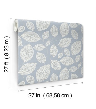 EV3925 - Contoured Leaves Wallpaper-Candice Olson