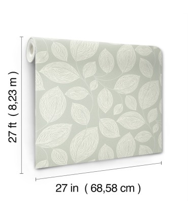 EV3921 - Contoured Leaves Wallpaper-Candice Olson