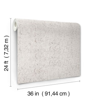 EV3901 - Pale Grey & Silver Cork Wallpaper-Candice Olson