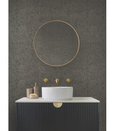 CZ2483 - Charcoal & Gold Cork Wallpaper-Candice Olson