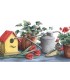 KK79371 - Birdhouse and Garden Tools Border Special