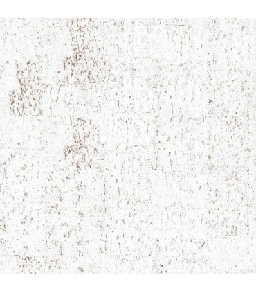 EV3902 - Bright White & Gold Cork Wallpaper-Candice Olson