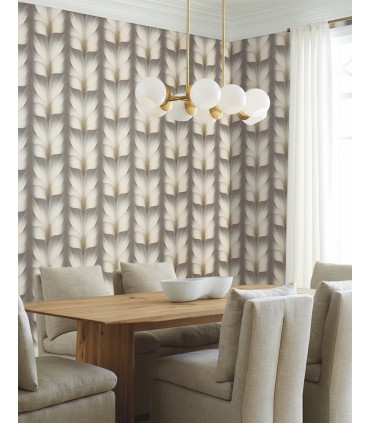 EV3953 - Lotus Light Stripe Wallpaper-Candice Olson