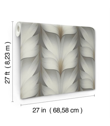 EV3953 - Lotus Light Stripe Wallpaper-Candice Olson
