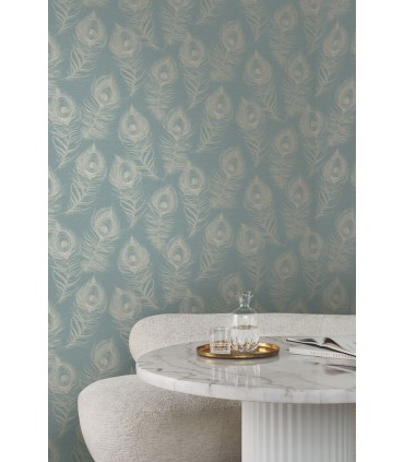 EV3943 - Regal Peacock Wallpaper-Candice Olson