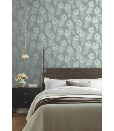EV3943 - Regal Peacock Wallpaper-Candice Olson