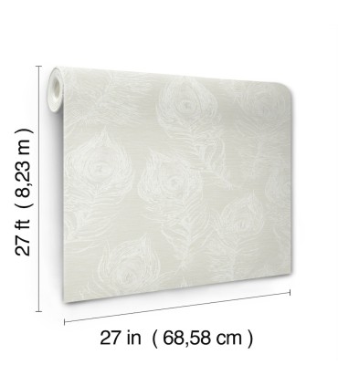 EV3944 - Regal Peacock Wallpaper-Candice Olson