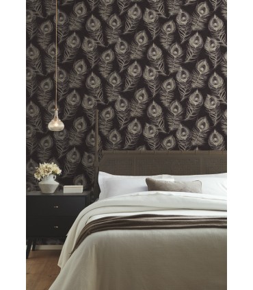 EV3942 - Regal Peacock Wallpaper-Candice Olson