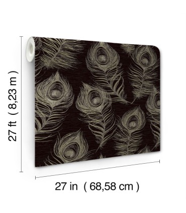 EV3942 - Regal Peacock Wallpaper-Candice Olson