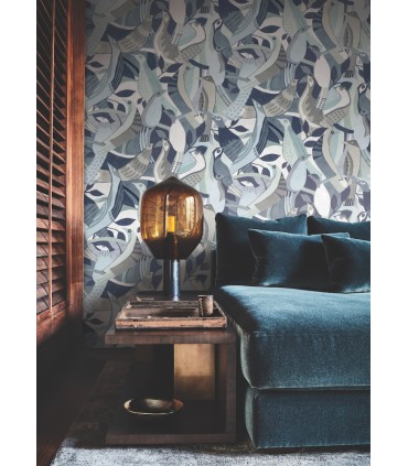 AG2015 - Fauvist Flock Wallpaper-Artistic Abstracts by York