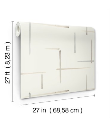 AG2043 - Gilded Sumi-E Wallpaper-Artistic Abstracts by York