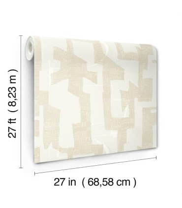 AG2103 - Modern Tribal Wallpaper-Artistic Abstracts by York