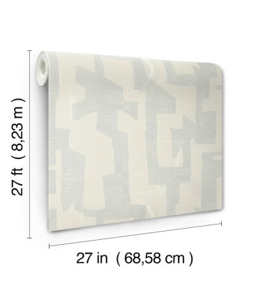 AG2105 - Modern Tribal Wallpaper-Artistic Abstracts by York