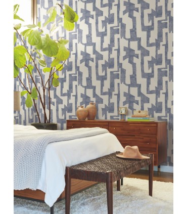 AG2104 - Modern Tribal Wallpaper-Artistic Abstracts by York