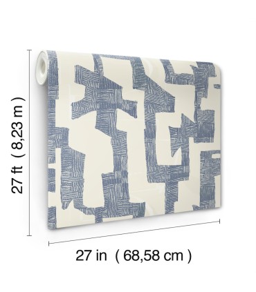 AG2104 - Modern Tribal Wallpaper-Artistic Abstracts by York