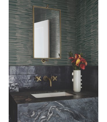 AG2094 - Water Reed Thatch Wallpaper-Artistic Abstracts by York