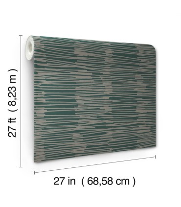 AG2094 - Water Reed Thatch Wallpaper-Artistic Abstracts by York