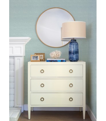 4046-24282 - Agave Aqua Faux Grasscloth Wallpaper by A Street