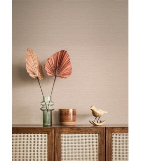 4046-26498 - Agave Light Pink Faux Grasscloth Wallpaper by A Street