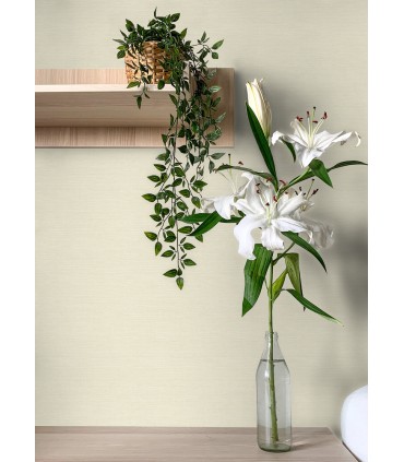 4046-24280 - Agave Light Yellow Faux Grasscloth Wallpaper by A Street