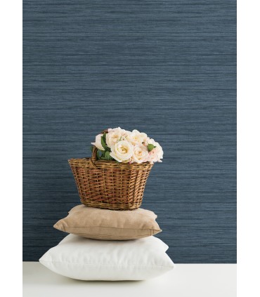 4046-25959 - Barnaby Indigo Texture Wallpaper by A Street