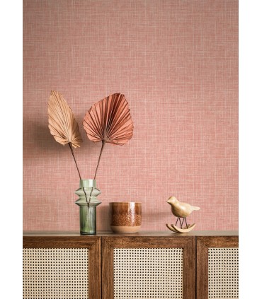 4046-26355 - Emerson Coral Linen Wallpaper by A Street