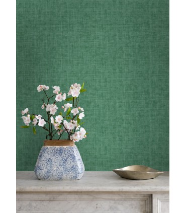 4046-26353 - Emerson Jade Linen Wallpaper by A Street