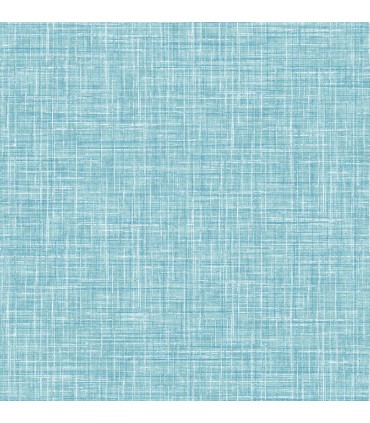 4046-26352 - Emerson Aqua Linen Wallpaper by A Street