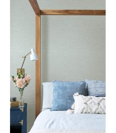 4046-25850 - Exhale Light Blue Texture Wallpaper by A Street