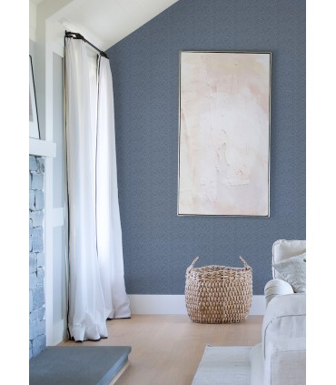 4046-26127 - Mackintosh Indigo Textural Wallpaper by A Street