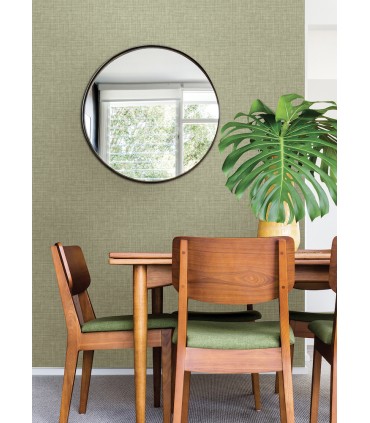 4046-25792 - Tuckernuck Green Linen Wallpaper by A Street