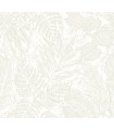 4034-72118 - Brentwood Bone Palm Leaves Wallpaper by Scott Living by A Street