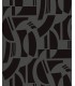 4034-87379 - Carter Black Geometric Flock Wallpaper by Scott Living