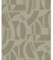 4034-87383 - Carter Light Brown Geometric Flock Wallpaper by Scott Living