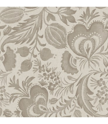 4034-26782 - Culver Light Brown Jacobean Wallpaper by Scott Living