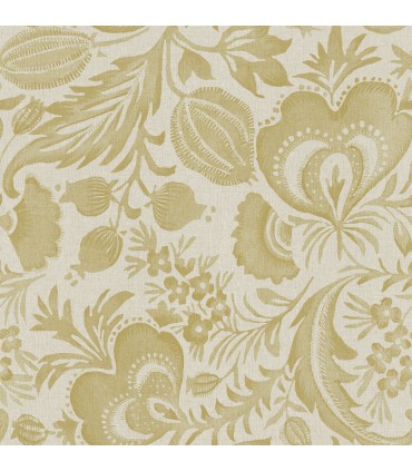 4034-26784 - Culver Mustard Jacobean Wallpaper by Scott Living