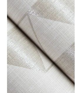 4034-26770 - Fairbank Champagne Linen Geometric Wallpaper by Scott Living