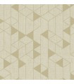 4034-26772 - Fairbank Gold Linen Geometric Wallpaper by Scott Living