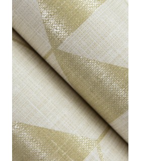 4034-26772 - Fairbank Gold Linen Geometric Wallpaper by Scott Living
