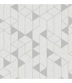 4034-26771 - Fairbank Silver Linen Geometric Wallpaper by Scott Living