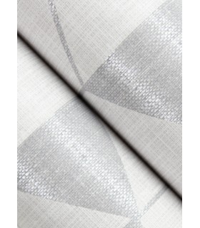 4034-26771 - Fairbank Silver Linen Geometric Wallpaper by Scott Living