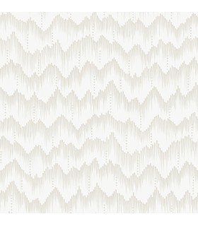 4034-26778 - Holmby Bone Brushstroke Zigzag Wallpaper by Scott Living by Scott Living
