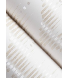 4034-26778 - Holmby Bone Brushstroke Zigzag Wallpaper by Scott Living by Scott Living