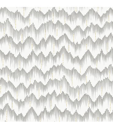 4034-26779 - Holmby Grey Brushstroke Zigzag Wallpaper by Scott Living by Scott Living
